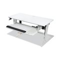 3M Precision Standing Desk, 35.4" x 23.2" x 6.2" to 20", White 7100218387
